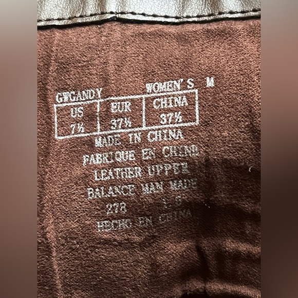 Women’s GUESS GANDY Brown Leather Lace-Up Combat Boots - Picture 15 of 16